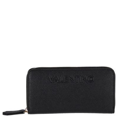 Afbeelding van Valentino Bags Portemonnee / Portefeuille Dames Ritsportemonnee Rised Re Zwart