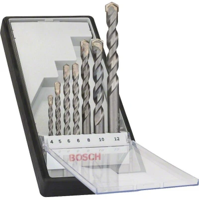 Image de BOSCH 2607010545 Jeu de foreuses à béton RobustLine CYL 3 7 pièces dans une mallette en plastique