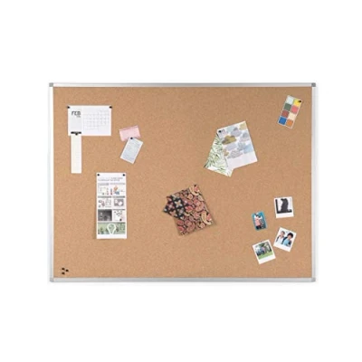 Afbeelding van BoardsPlus prikbord van kurk, 105 x 75 cm, aluminium frame
