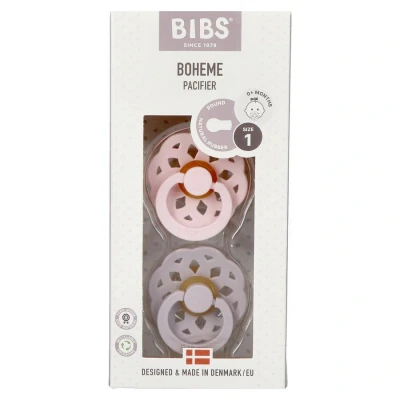 Image de Bibs 1 Sucette Boheme Duo Blossom/lilac 2