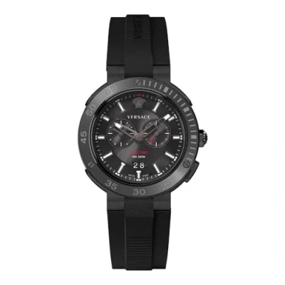 Afbeelding van Versace VECN00219 horloge mannen Roestvrij Staal zwart