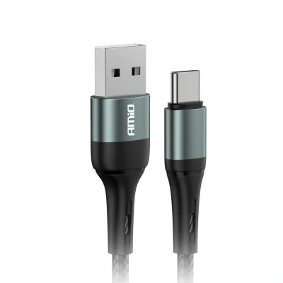 Afbeelding van AMiO USB A naar C Kabel 3A 200cm FullLINK Hoogwaardige Snellader Oplaadkabel Snoer