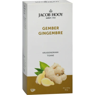 Afbeelding van Jacob Hooy Goldline Thee Gember 20 stuks