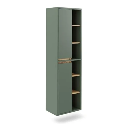 Afbeelding van Vicco Armoire haute Viola, vert/anthracite, 50 x 170 cm, avec étagères ouvertes
