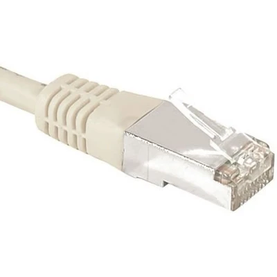 Afbeelding van Exertis Connect Patchkabel F/UTP, CAT.6a, grijs, 20,0 m Voor 10 Gigabit/s, met bijzonder smalle knikbeveiliging (F/UTP, CAT6a, 20 m), Netwerkkabel