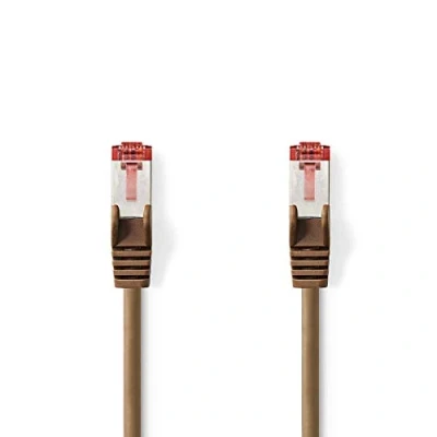 Image de Nedis Câble réseau RJ 45 (M) pour 10 m SFTP CAT 6 moulé, rond brun