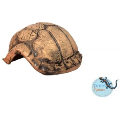 Afbeelding van Ceramicnature Turtle Cave Aquarium Ornament 10xø10 cm Bruin S