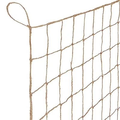 Afbeelding van Gardengloss Jutennet voor klimplanten met groot net, 100% biologisch afbreekbaar, komkommers, tomaten en andere groenteplanten, houders (2 m x 2,5 m)