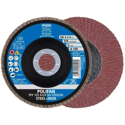 Afbeelding van PFERD 67612125 A Sg Steelox Lamellenschijf Diameter 125 mm Boordiameter 22.23 10 stuk(s)