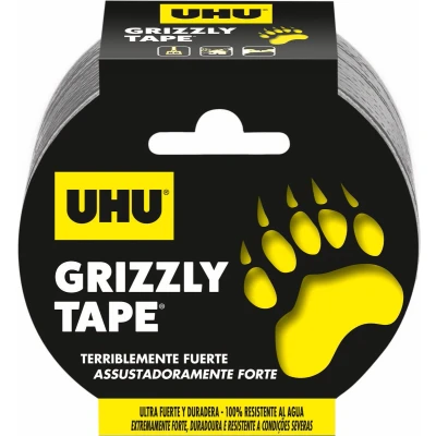 Afbeelding van UHU, Plakband, Grizzly Tape, Extreem sterk, duurzaam &amp; waterdicht weefselband, 5 cm x 2 (49 mm)