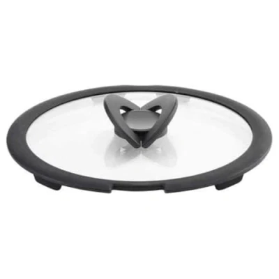 Afbeelding van Lagostina Ingenio inductie glazen deksel, zwart/transparant, 26 cm