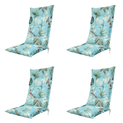 Afbeelding van Madison Kussen hoog 50x123 Grasse aqua natural outdoor finishing 4 stuks