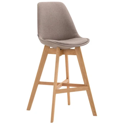Afbeelding van Barkruk Narvik Stof N, Taupe
