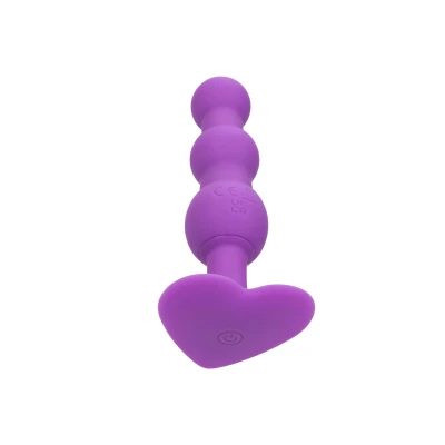 Afbeelding van Vibrerende Beaded Buttplug CalExotics First Time Paars