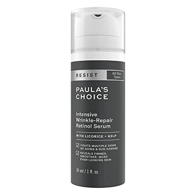 Afbeelding van Paula&#039;s Choice RESIST Anti aging serum retinol gezichtsbehandeling vermindert fijne lijntjes, rimpels en bruine vlekken met vitamine C &amp; Bisabolol voor roodheid gevoelige huid alle huidtypes