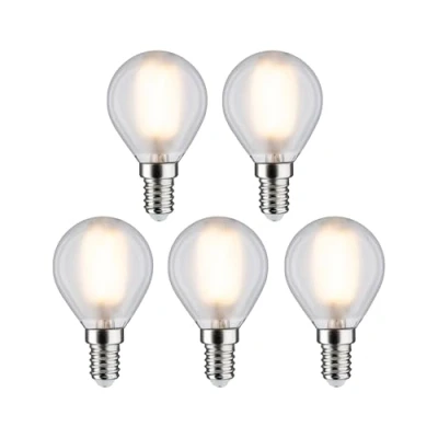 Afbeelding van Paulmann 29097 LED lamp Energielabel F (A G) E14 Kogel 4.8 W Warmwit (Ø x h) 45 mm 78 5 stuk(s)