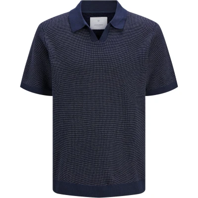Afbeelding van Jack &amp; Jones Premium Jprcceaston Split NECK Trui, Heren, Maat: XL, Rain drum