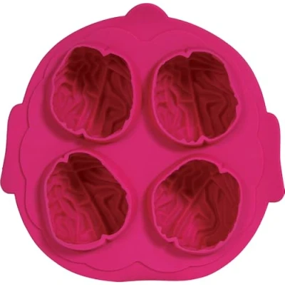 Afbeelding van Fiestas Guirca Siliconen koekjesvorm brains 1 stuks roze Halloween Decoratie Versiering