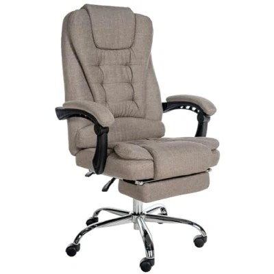Image de CLP Fauteuil de bureau Oxygen en Tissu ou Similicuir Taupe/Tissu