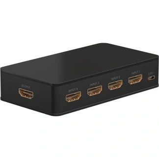 Afbeelding van HDMI switch Goobay 4 poorts (Afstandsbediening, 4K@60Hz, HDCP)