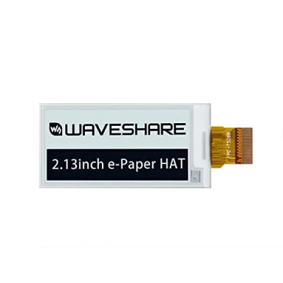Afbeelding van Waveshare 2,13 inch E Paper Raw Display, V4 Panel, 250 x 122 Resolution, 3.3V Ink Electronic Screen Zonder PCB, Ondersteuning Partial Refresh, Communicating Via SPI Interface
