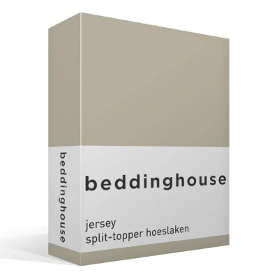 Afbeelding van Beddinghouse Jersey Splittopper Hoeslaken 160x200/220 Zand