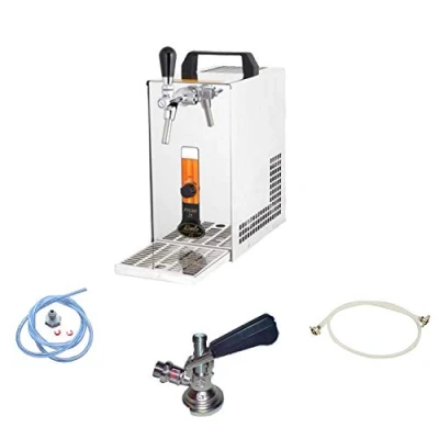 Afbeelding van Complete set, Biertap, PYGMY 25/K, met membraanpomp, 1 kraans roestvrijstalen droogkoeler, 35 liter/u Beertender, Thuistap, Bierkoeler, Green Line