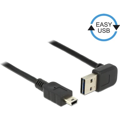Afbeelding van DeLOCK 1 m, USB 2.0 A mini kabel B zwart