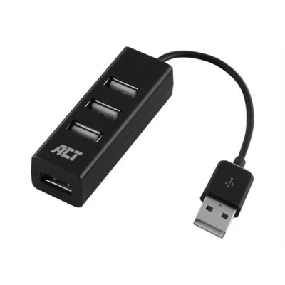 Image de ACT Concentrateur (hub) mini 4 x USB 2.0 de bureau