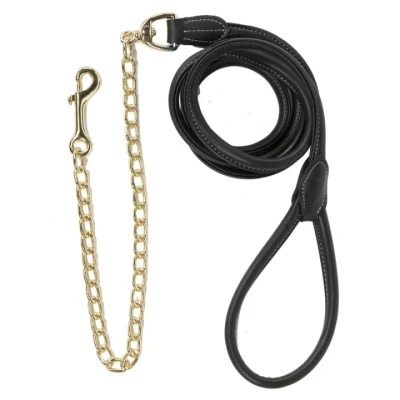 Afbeelding van Kentucky Presentatielijn Leather Chain Zwart 270cm