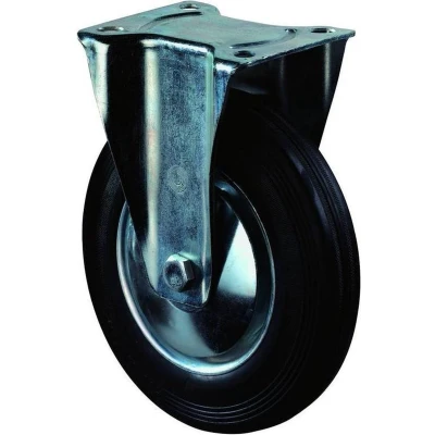 Afbeelding van Orbis bokwiel massief rubberen band stalen velg DxB 100x30 mm draagvermogen 70 kg 343131