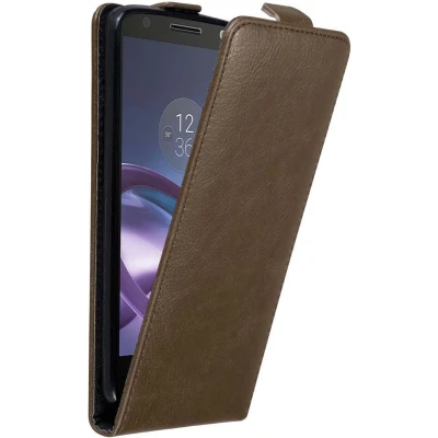 Afbeelding van Cadorabo Hoesje geschikt voor Motorola MOTO Z in KOFFIE BRUIN Beschermhoes flip design Case Cover met magnetische sluiting