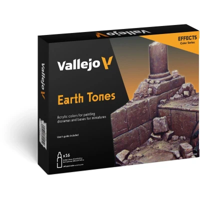 Afbeelding van Vallejo 70141 Modelspoor mengkleur Zand, Wit, Oker, Beige, Groen bruin, Steen, grijs, Violet, Zand geel (mat), Iv