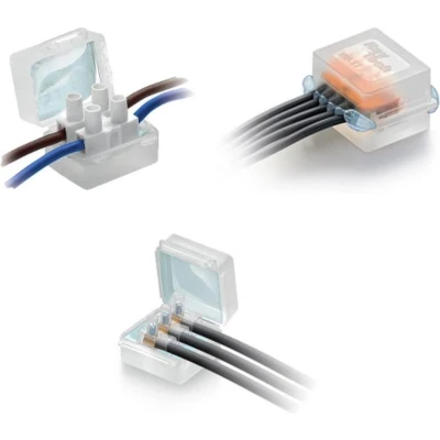 Afbeelding van Raytech Gel Box Line Kelvin 45x45x30mm IP68 (max 3x6mm2) / Gevulde Lasdoos Waterdichte Kabelverbinder Professioneel