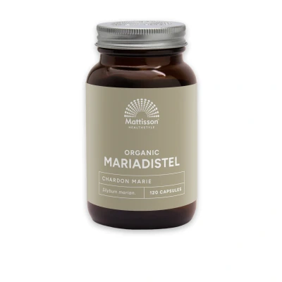 Afbeelding van Mattisson Biologische Mariadistel 250 mg 120 capsules