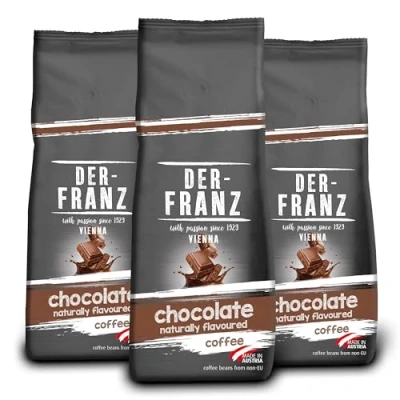 Afbeelding van Der Franz UTZ natuurlijke koffiebonen met chocoladesmaak, 3 x 500 g