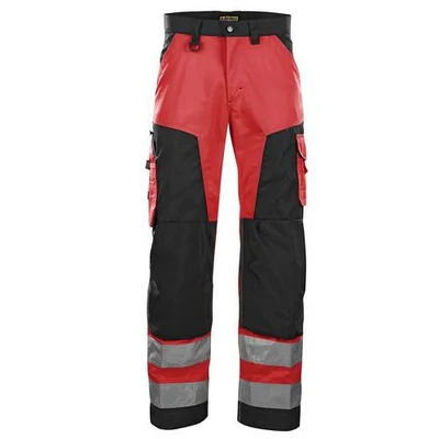 Image de Pantalon haute visibilité rouge fluorescent/noir