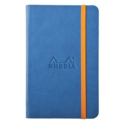Afbeelding van Rhodia Rhodiarama Book 118628C Notitieboek A6 met elastiek, 96 vellen, saffierblauw