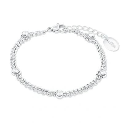 Afbeelding van s.Oliver Armband, armsieraad, 16 + 4 cm, zilver, levering in een geschenkdoos van sieraden, 2022713, eenheidsmaat, zilverkleurig, Taille unique