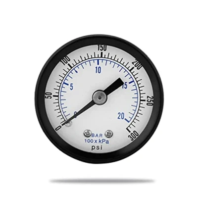 Afbeelding van Akozon Mini manometer 0 20bar of 300psi voor bar/psi brandstofwater lucht vloeibare olie meting