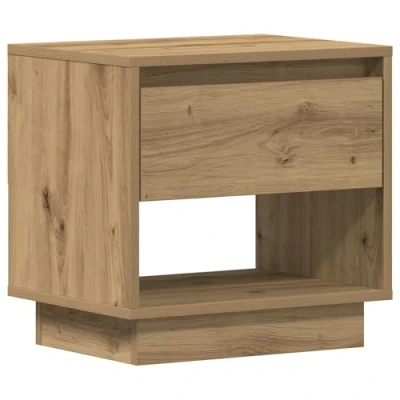 Afbeelding van vidaXL Nachtkastje Artisan Eiken Bewerkt Hout Standaard Opslag