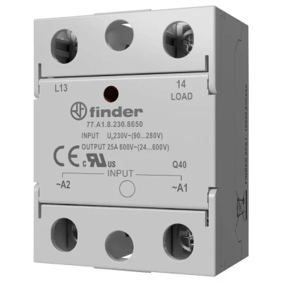Afbeelding van Finder Halfgeleiderrelais 77D190248250 60 A Schakelspanning (max.): 280 V/AC Schakelend bij overbelasting 1 stuk(s)