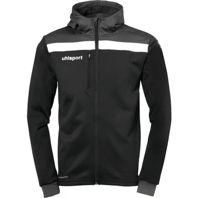 Afbeelding van uhlsport Sweater met rits, Maat: Large, Schwarz/anthra/weiß