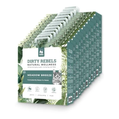 Afbeelding van Kattenbakvulling Natural Wellness Meadow Breeze 12 pack 120kg met etherische olie