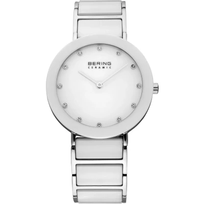 Afbeelding van BERING Ceramic 11435 754 Horloge Staal Keramiek Zilverkleurig Wit Ø 35 mm