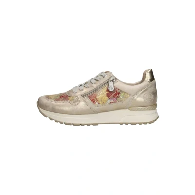 Afbeelding van Rieker LAAG Sneakers laag, Dames, Maat: 36, Goudkleur Leer/ synthetisch