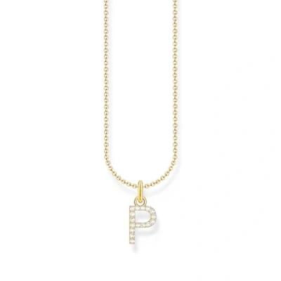 Afbeelding van Thomas Sabo KE2255 414 14 L45V Halsketting Dames 925er Zilver 18K geel verguld 38 45cm