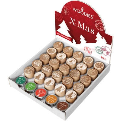 Afbeelding van Rubber Stamps Display, Christmas
