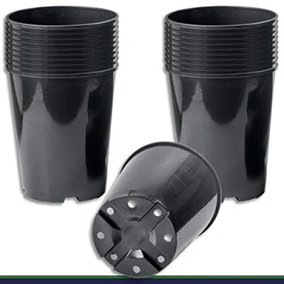 Afbeelding van Wohnkult 20 stuks kweekpotten hoogte 7 liter zwart Ø 22 cm x 25,5