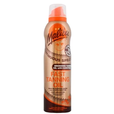 Afbeelding van Malibu Continuous Bronzing Fast Tanning Oil Carotene 175 ml